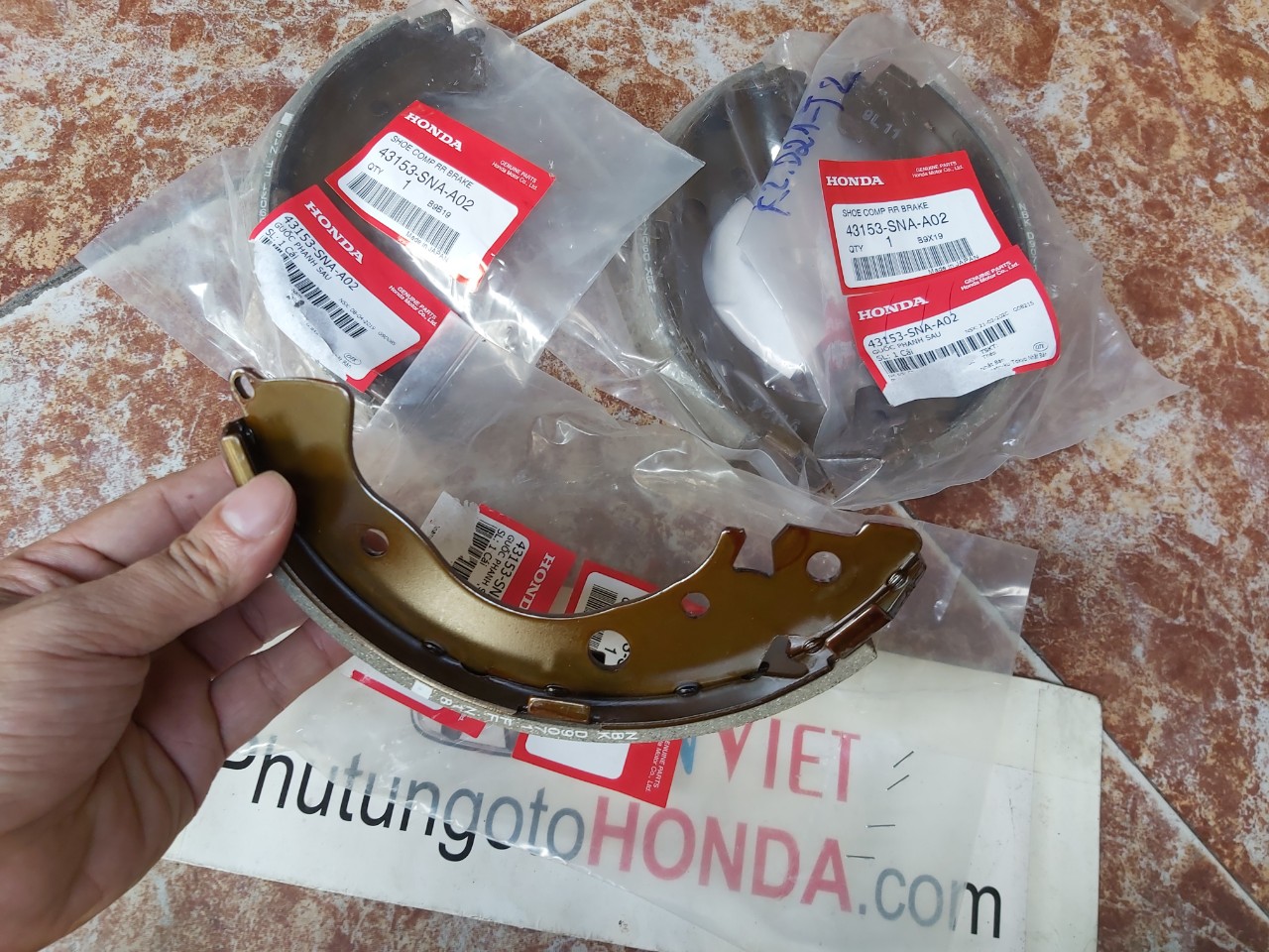 Guốc phanh sau xe Honda JAZZ